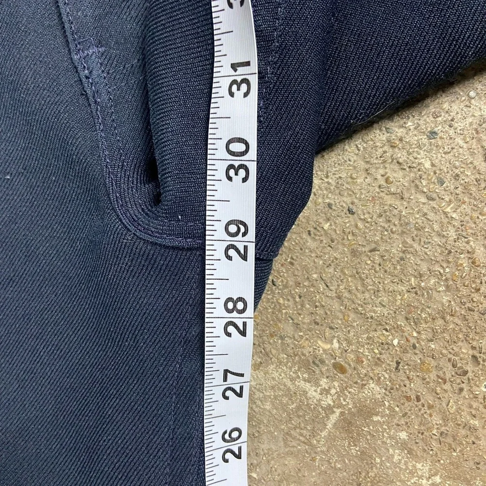 Vintage 90s Levi's Action Slacks Size 33x29 Navy Blue Pleated Black Tab